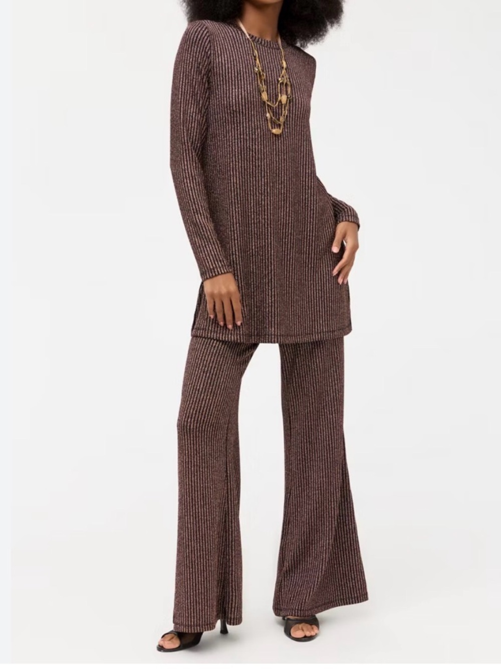 Johnny Was JENNA METALLIC blouse & pant set
